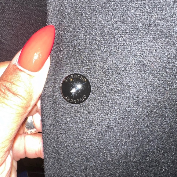 Givenchy Black Bomber jacket with leather sleeves and trim size Large. - Picture 3 of 5